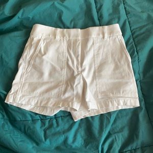Ann Taylor White High Waist Shorts